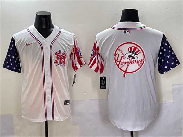 Men%27s New York Yankees Team Big Logo White American Style Limited Stitched Jersey->philadelphia phillies->MLB Jersey
